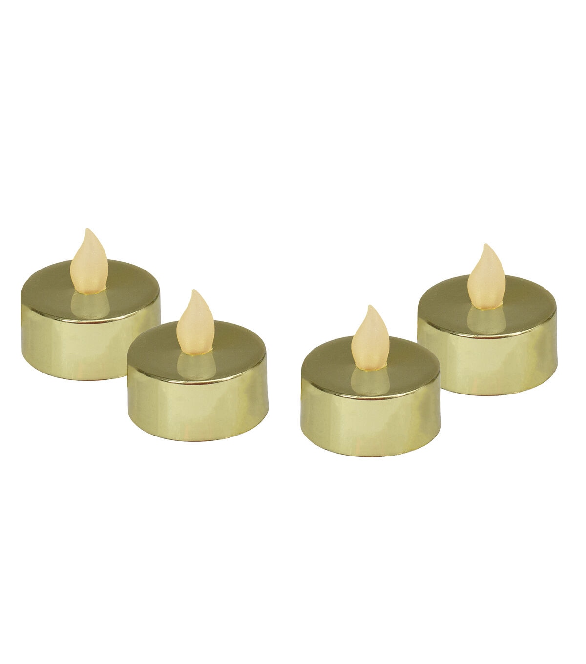 Northlight 4ct LED Metallic Gold Tealights