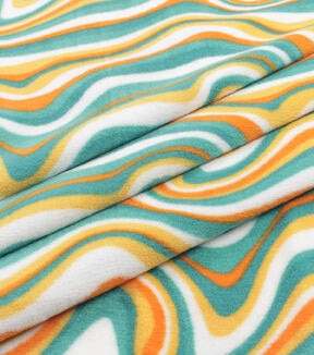 Women's Empowerment Geometric Swirls Anti Pill Fleece Fabric