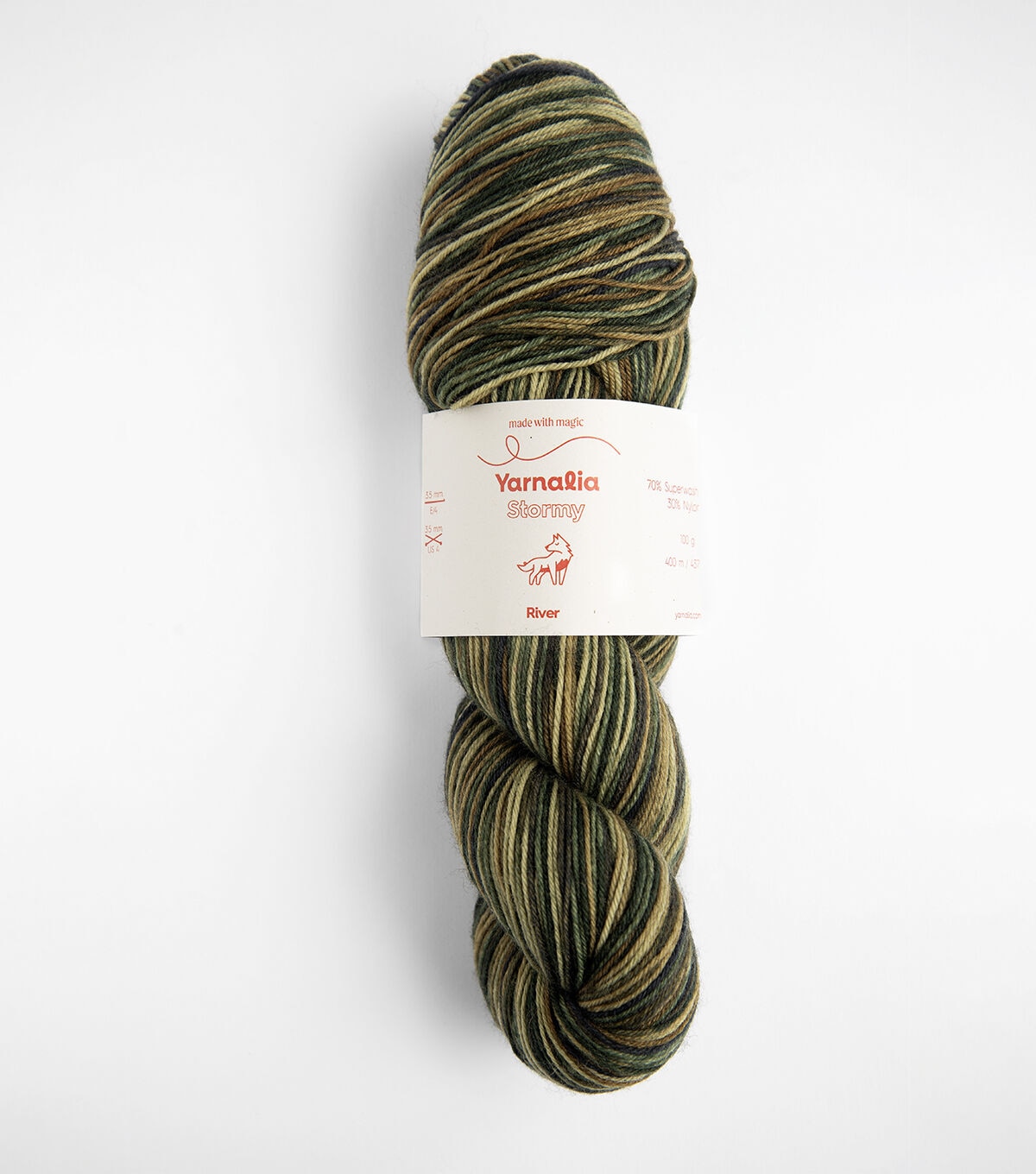 Yarnalia 437yds Superfine Stormy Wool Yarn 2 Bundle