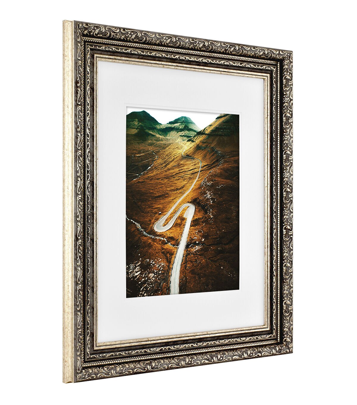 MCS 16x20 Matted to 21x25 Baroque Champagne Wall Frame