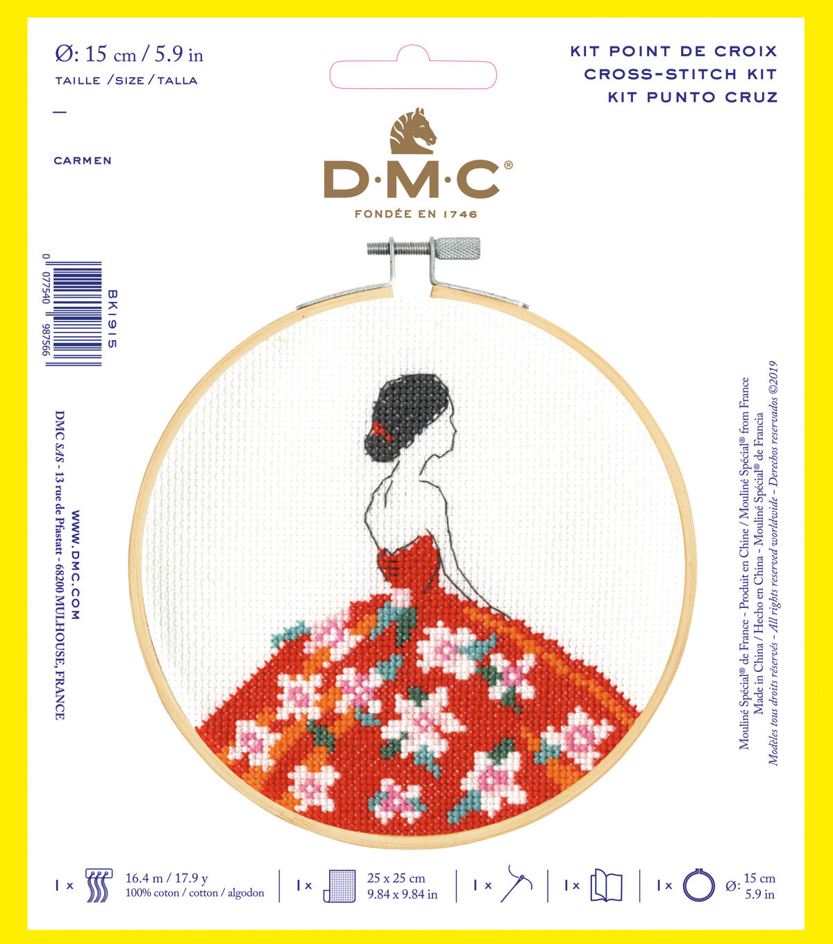DMC 6 Carmen Counted Cross Stitch Kit