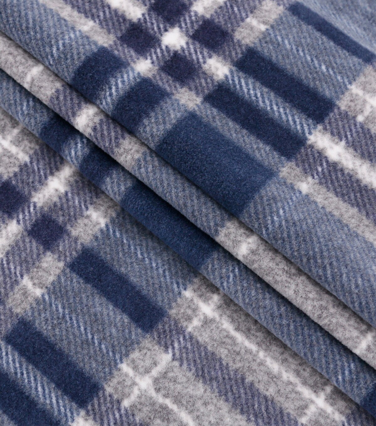 Cool Cottage Plaid Luxe Fleece Fabric