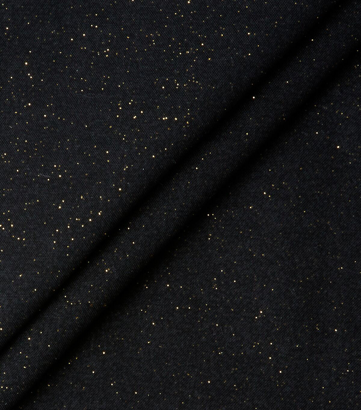 Gold & Black Quilt Glitter Cotton Fabric by Keepsake Calico