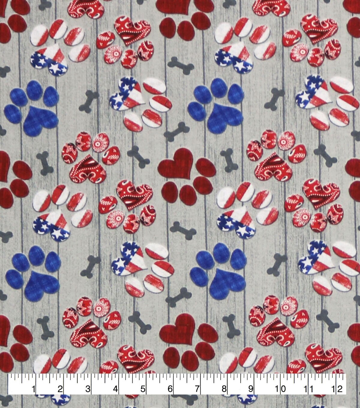 USA Dog Paws Super Snuggle Flannel Fabric