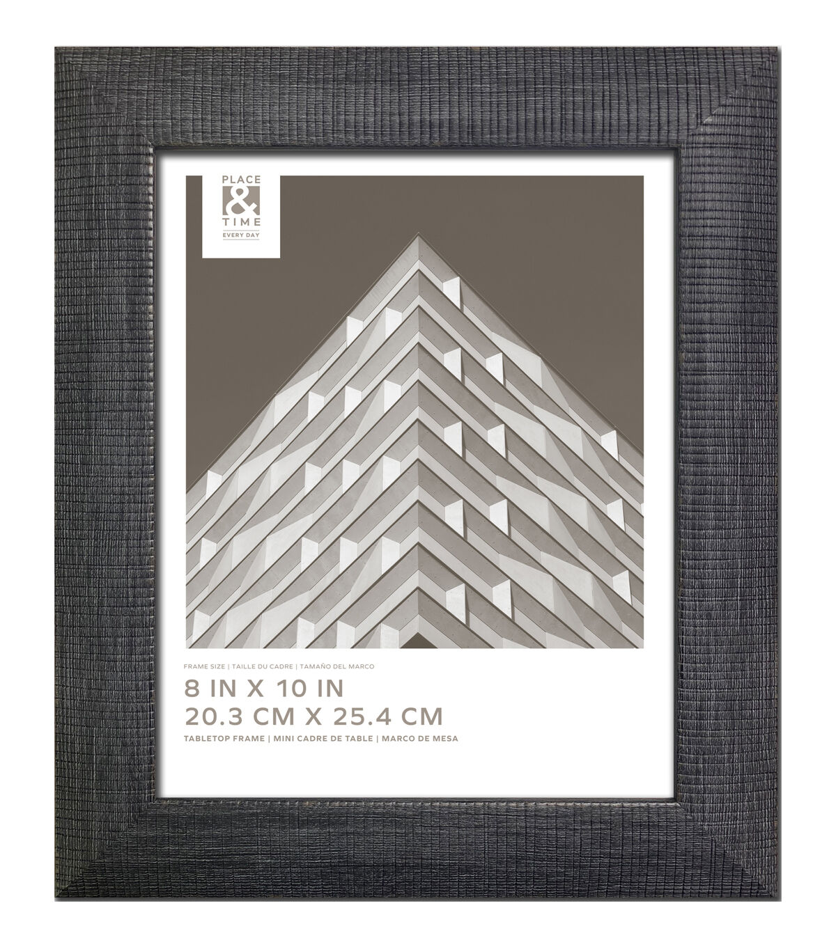 8 x 10 Waylen Gray Tabletop Picture Frame by Place & Time