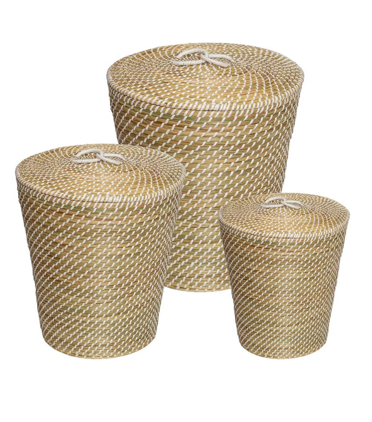 Honey Can Do 16.5 Natural Seagrass Woven Nesting Baskets 3ct