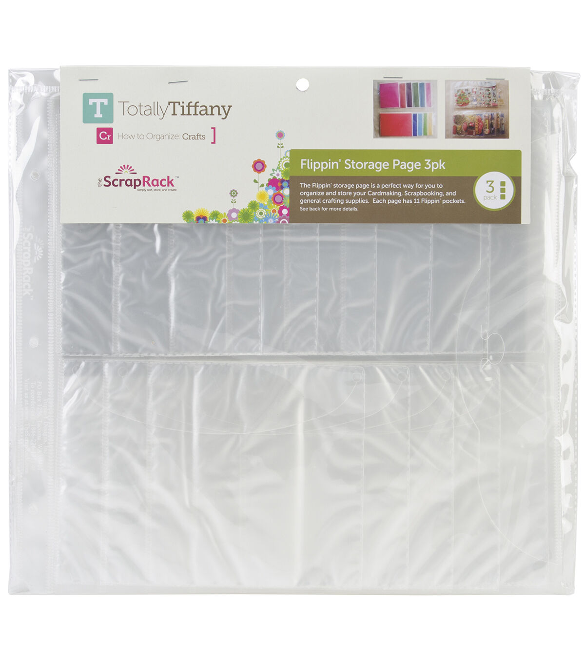Totally Tiffany 12.5 x 12.5 Scrap Rack Flippin' Storage Pages 3pk