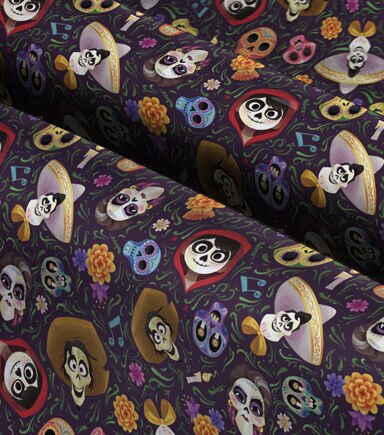 Coco Friends Head Toss Disney Cotton Fabric
