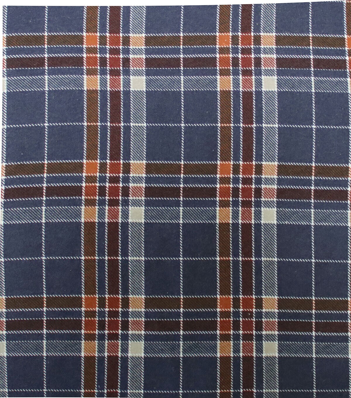 Blue Plaid Super Snuggle Flannel Fabric