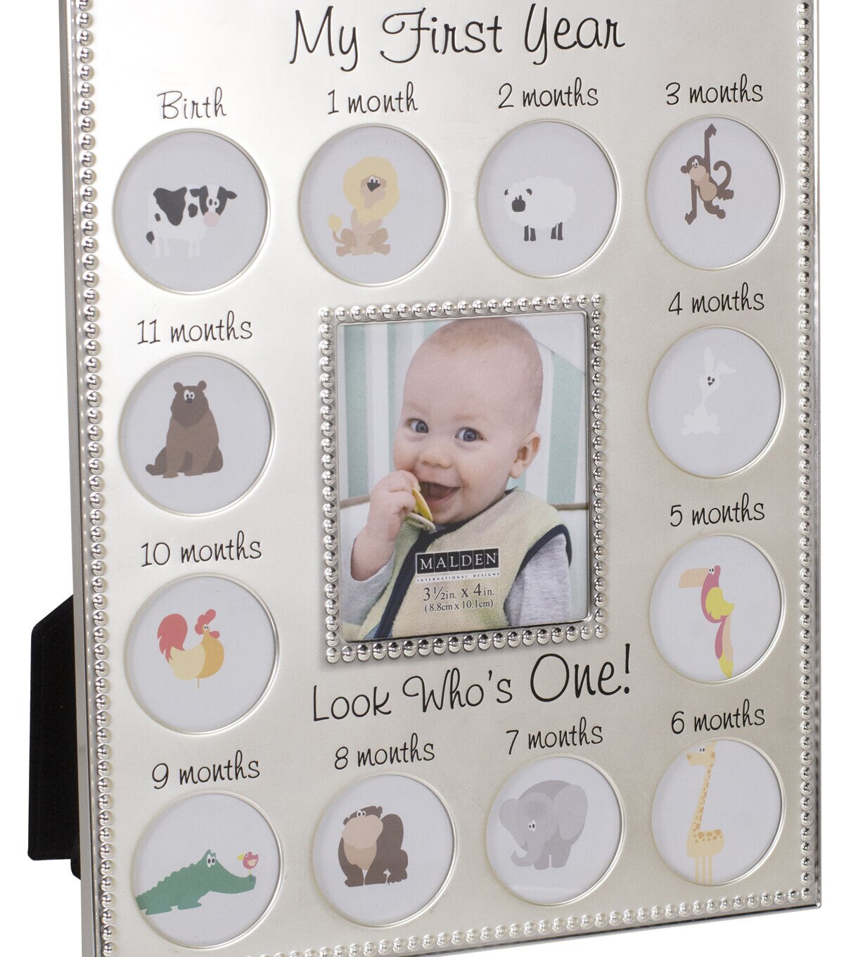 Malden 9 x 11 My First Year Metal 13 Picture Tabletop & Wall Frame