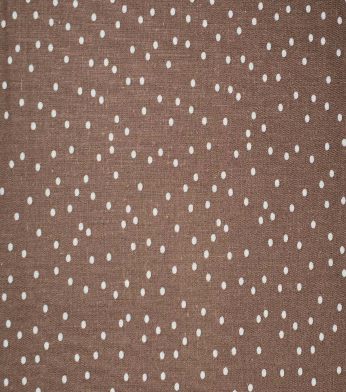 Dots on Raw Umber Cotton Fabric by Quilter's Showcase