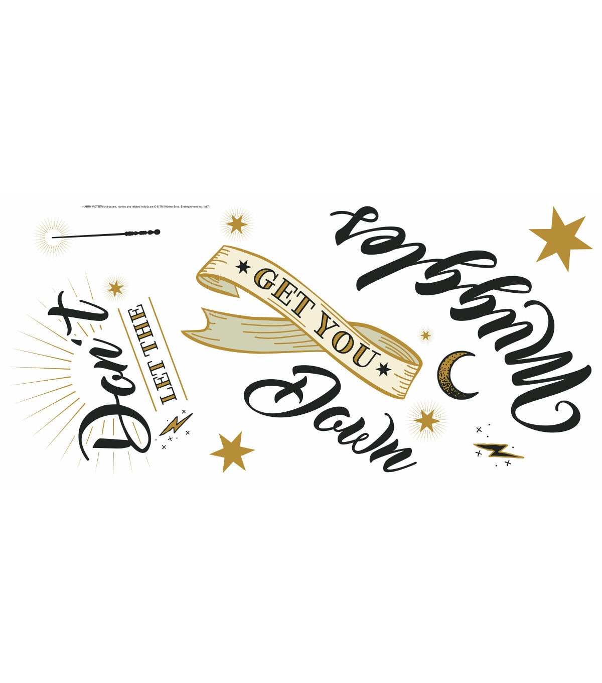 RoomMates Wall Decals Harry Potter Muggles