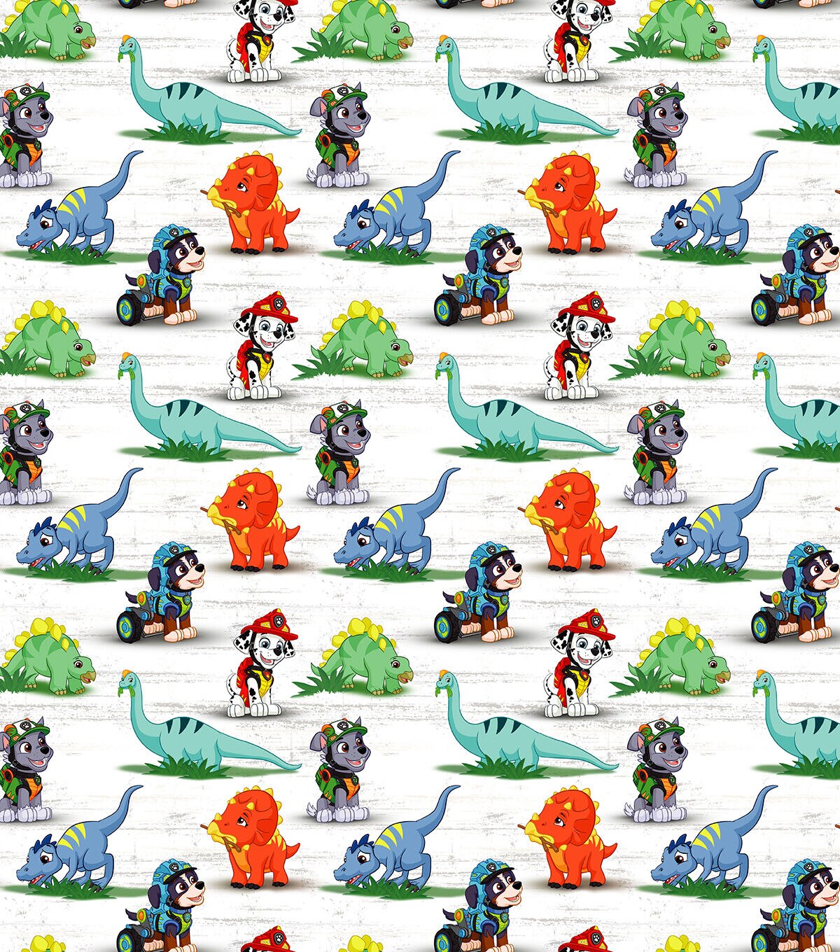 Paw Patrol Dino Adventure Cotton Fabric