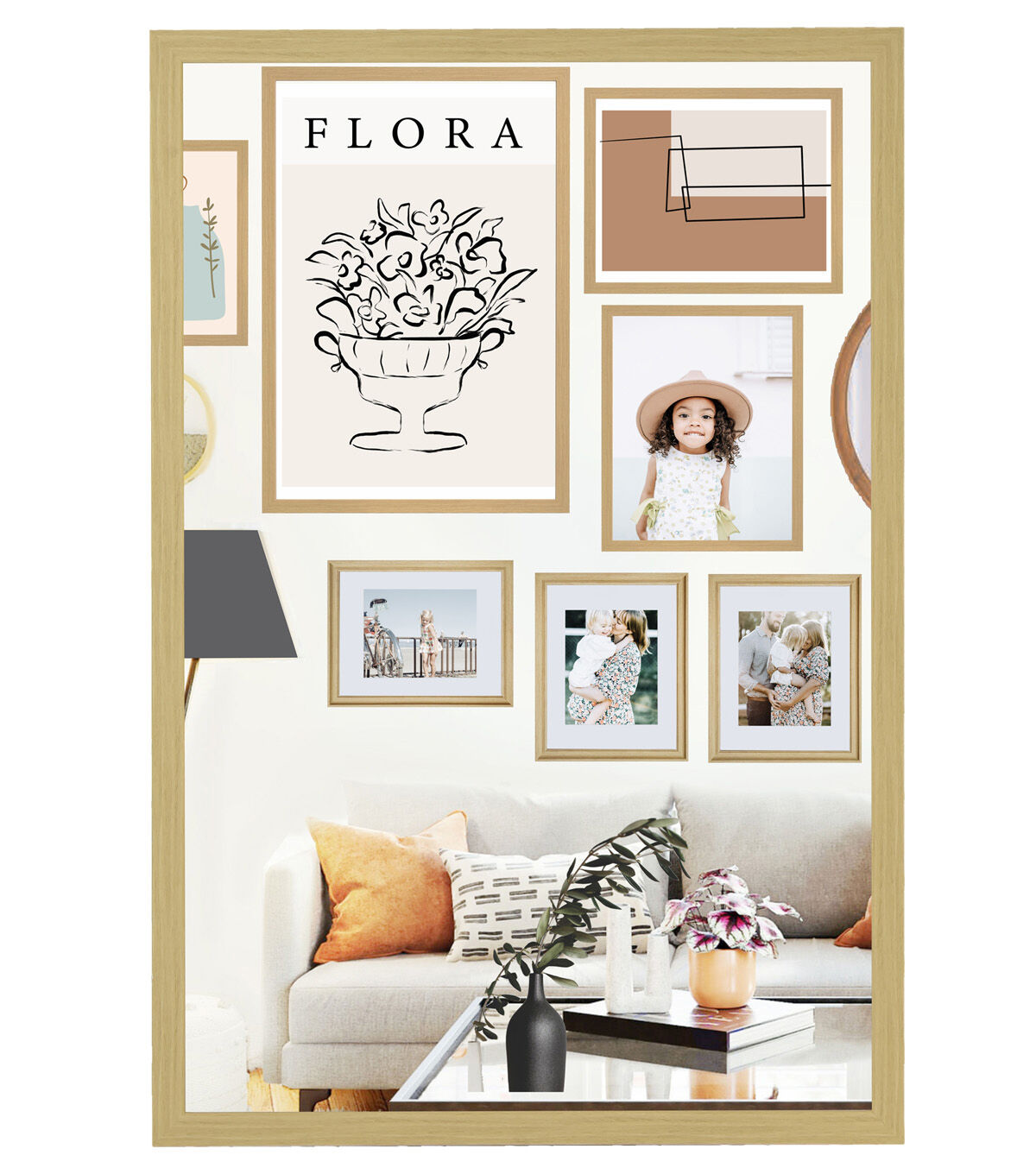 18 x 24 Natural Basic Linear Poster Frame by Place & Time