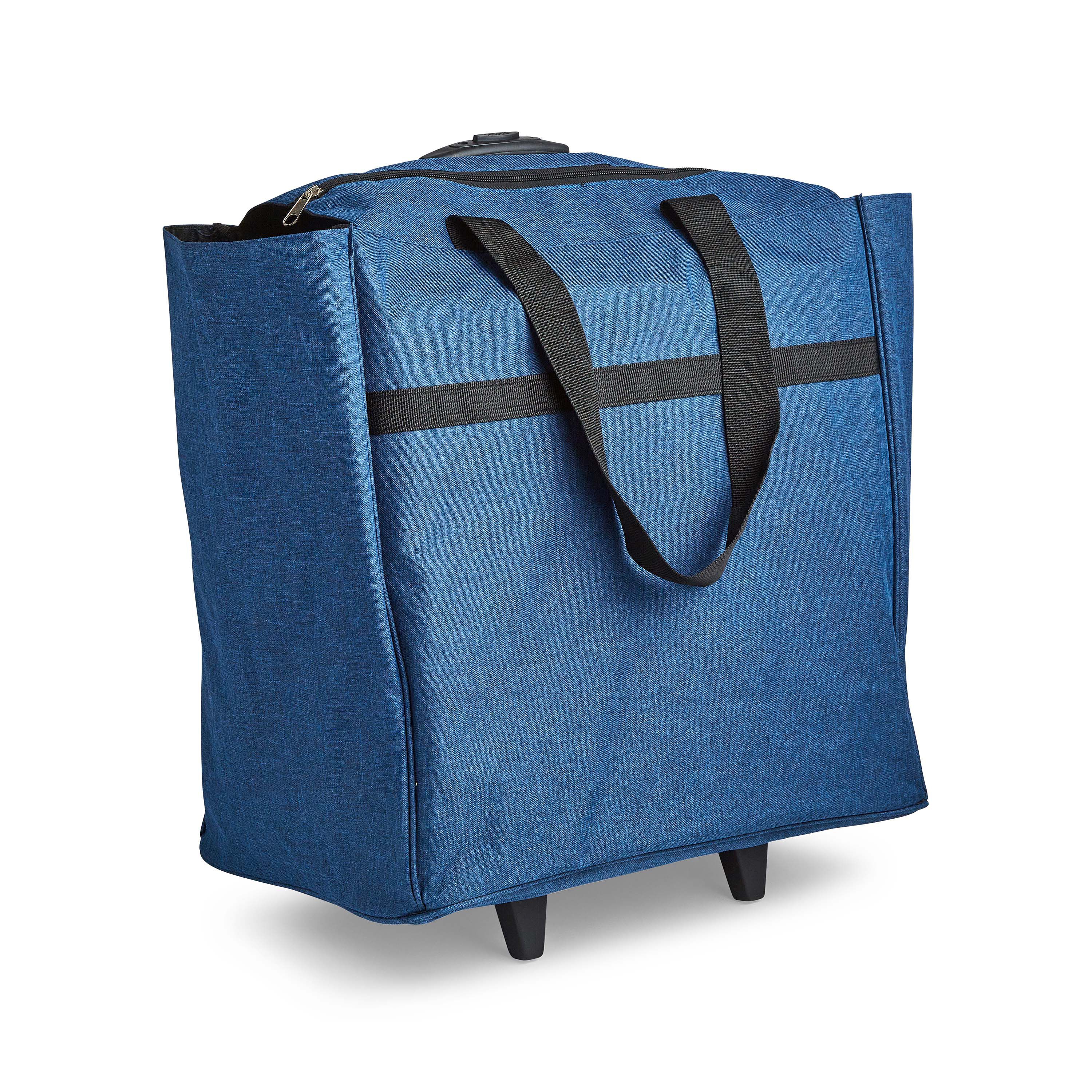 10 x 16.5 Blue Rolling Knitting Tote by Big Twist