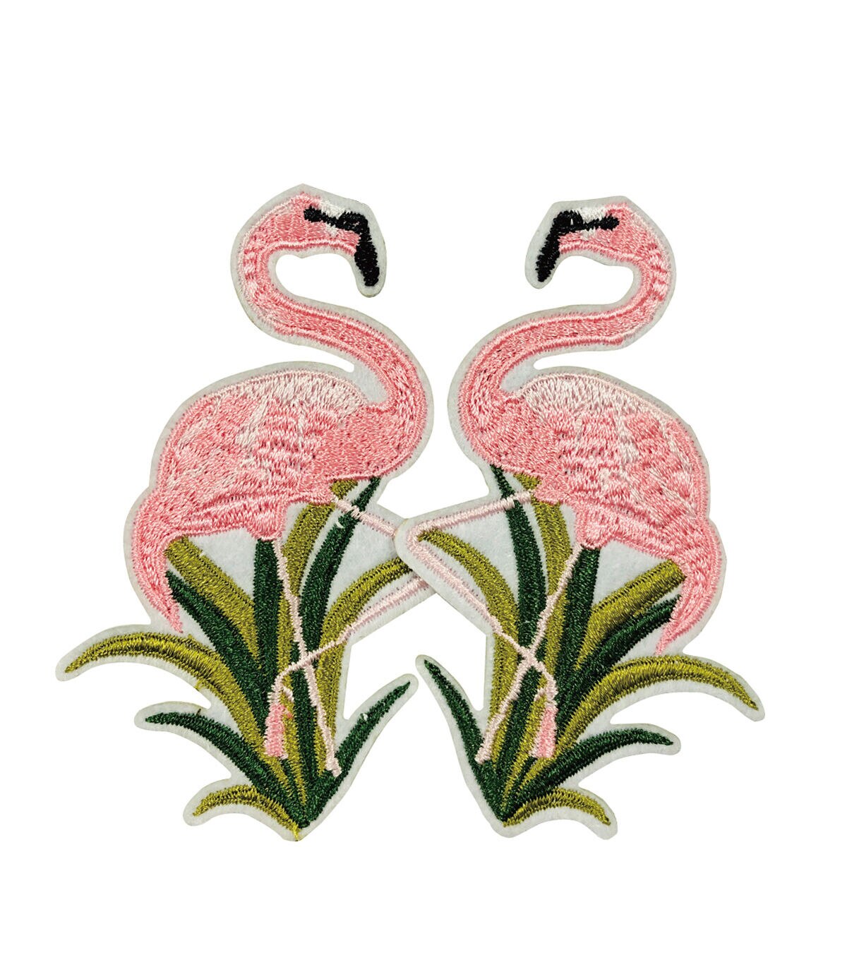 2ct Flamingos Iron On Patches by hildie & jo