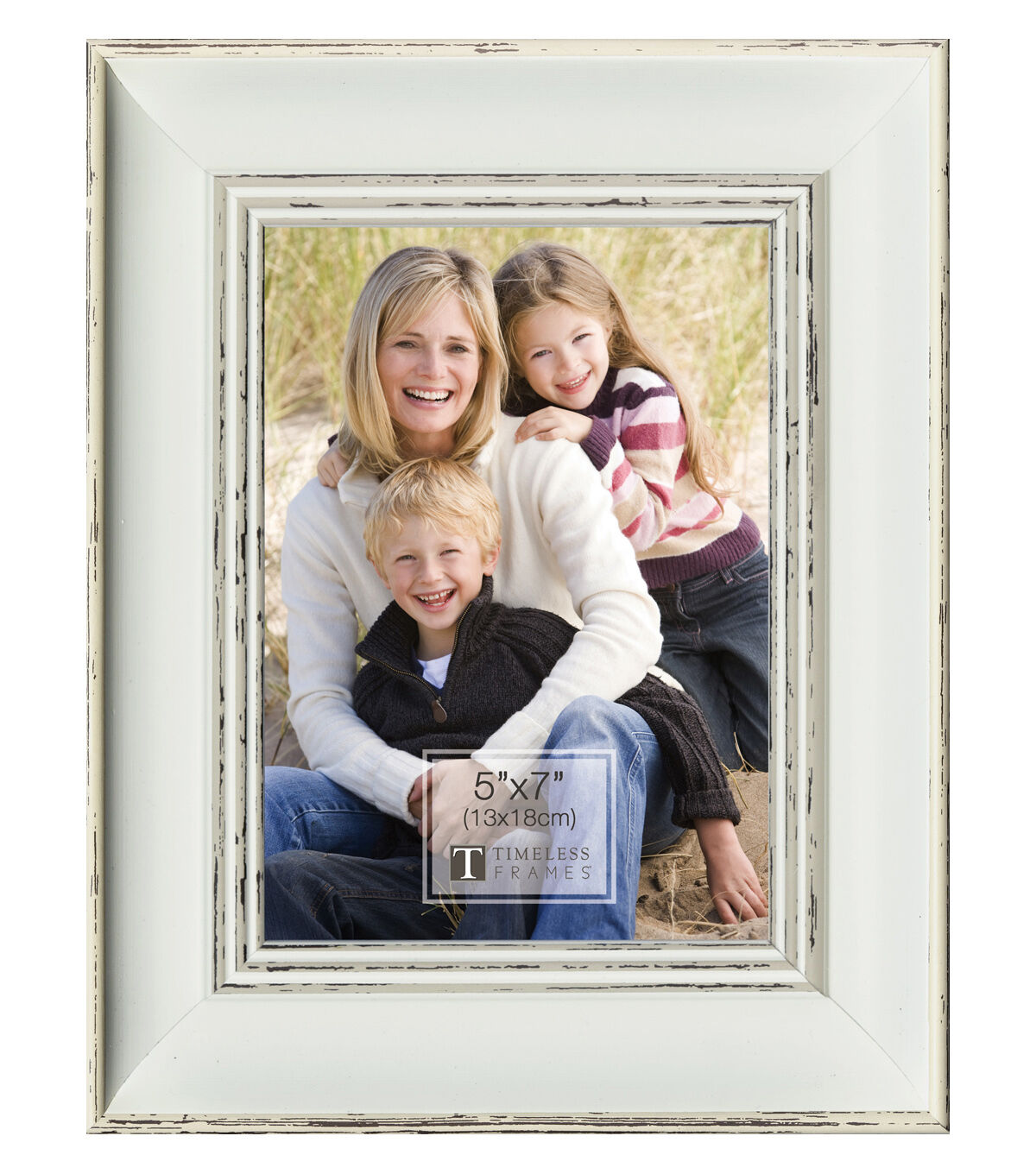 Timeless 5 x 7 Della White Tabletop Picture & Wall Frame