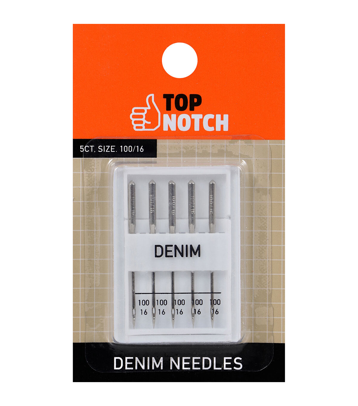 5ct Denim Sewing Machine Needles by Top Notch