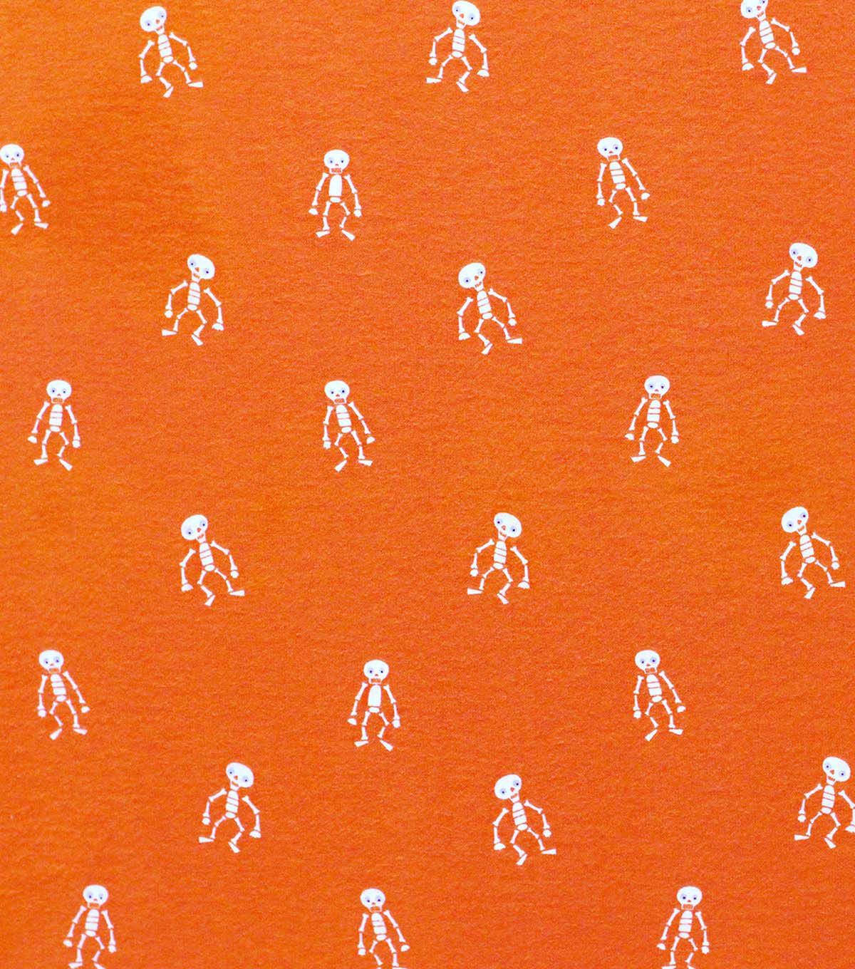 POP! Halloween Skeleton Super Snuggle Flannel Fabric