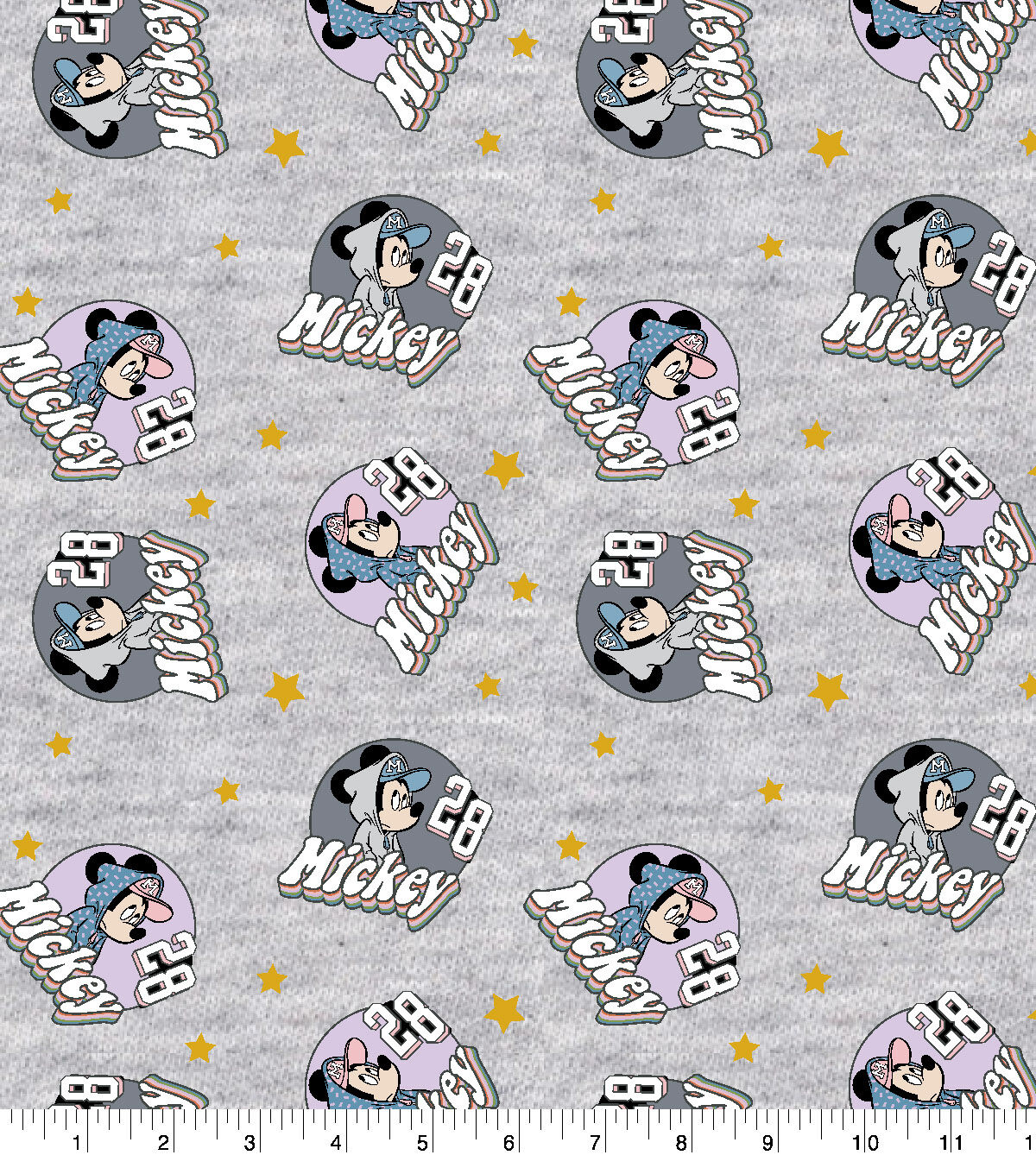 Mickey Minnie Sweatshirt 28 Cotton Fabric