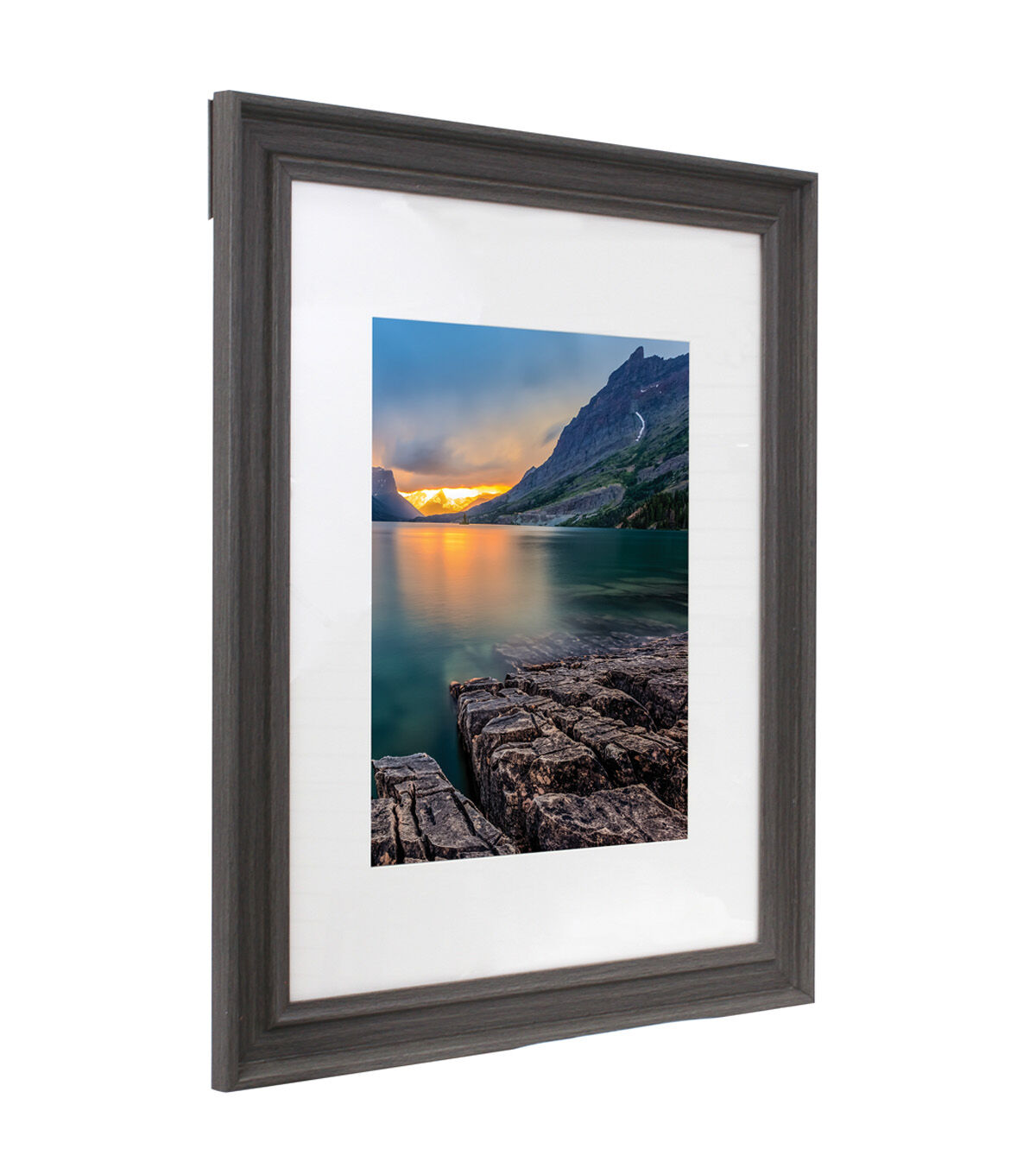 BP 16x20 Matted to 11x14 Rustic Gray Wall Frame