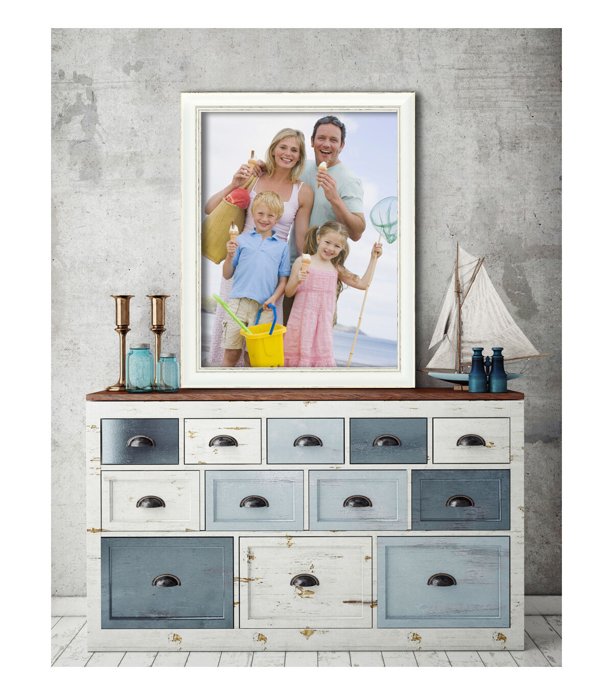 Timeless 16x20 Della White Picture Frame
