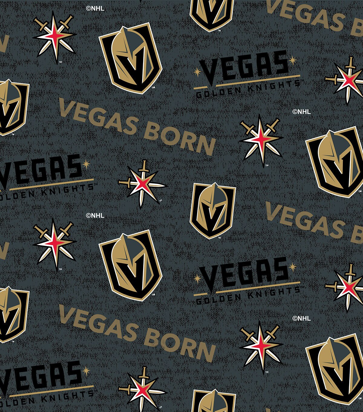 Vegas Golden Knights Cotton Fabric Vegas Born