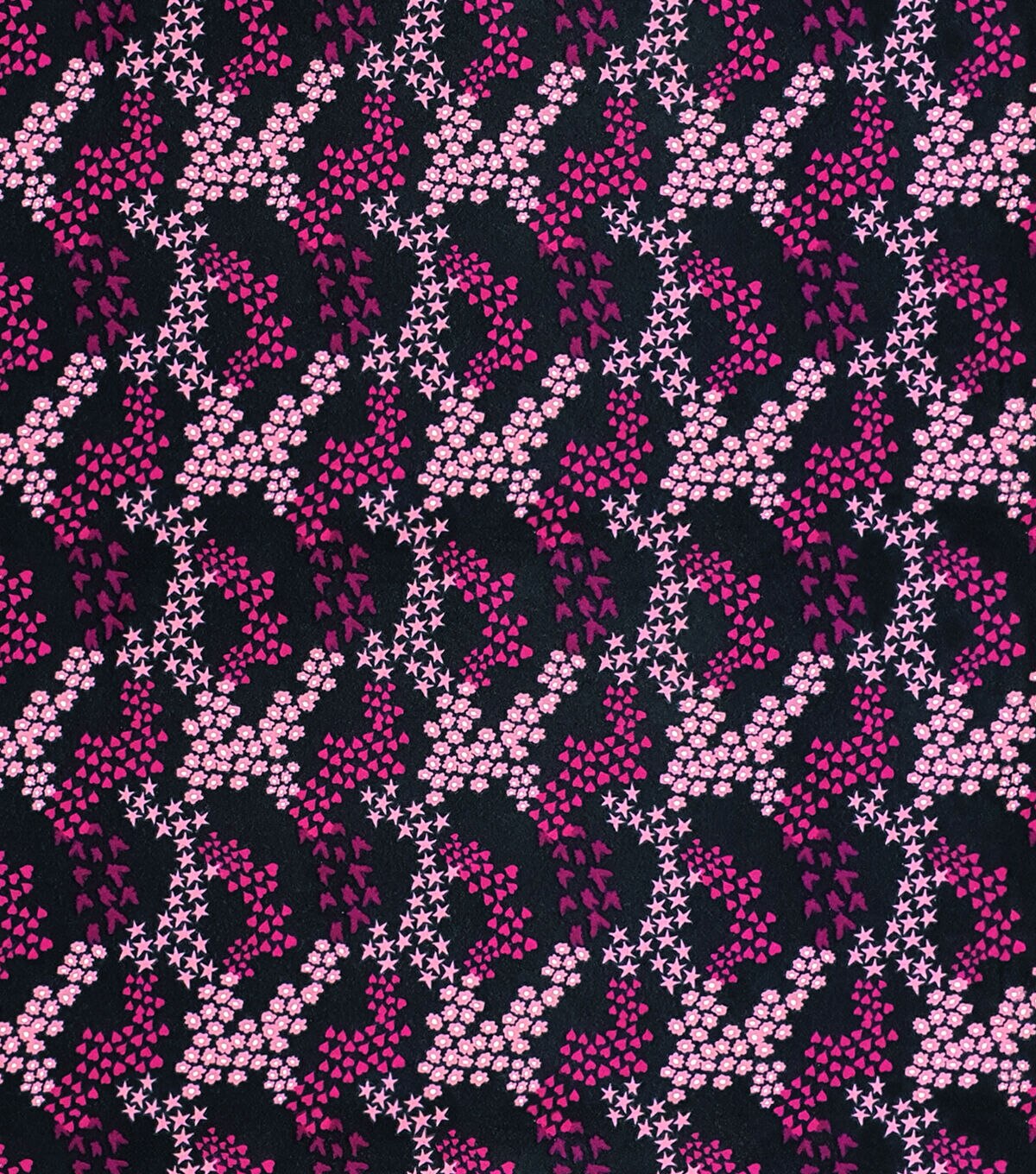 Tiny Pink Icons Super Snuggle Flannel Fabric