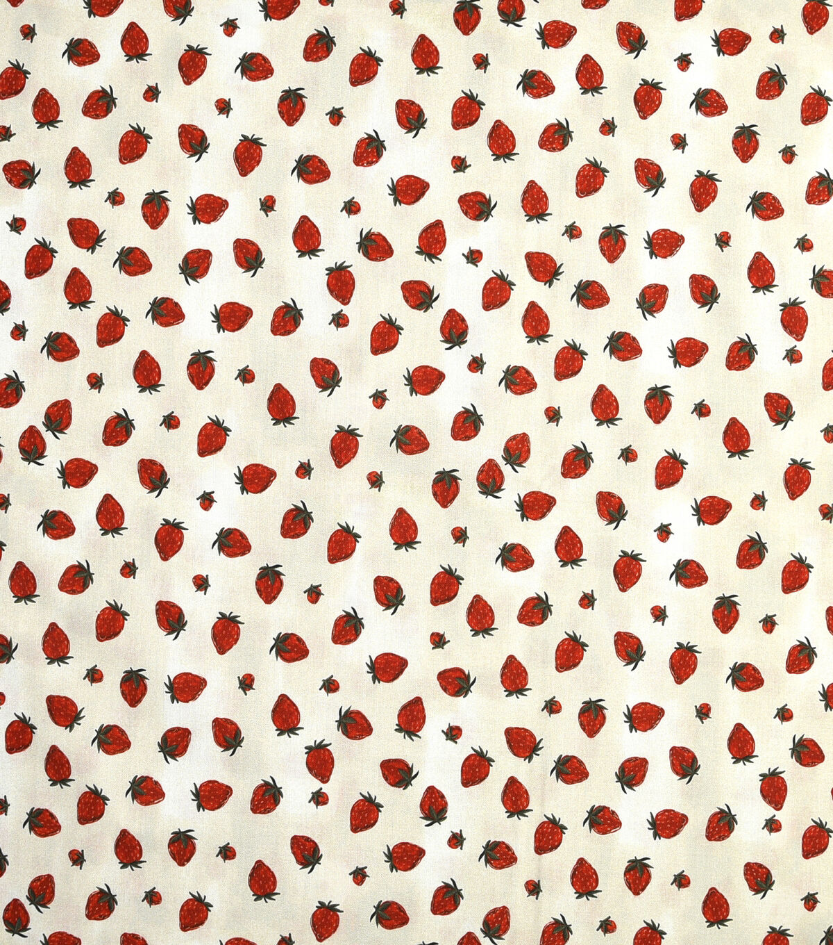 Brent Carlson Strawberry On Tan Premium Quilt Cotton Fabric