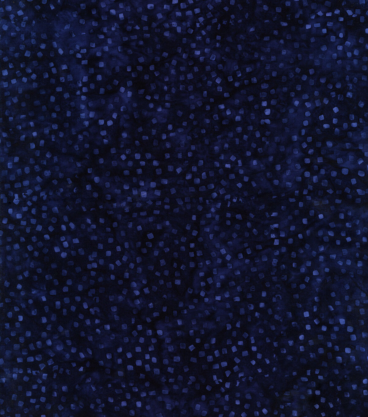 Blue Scattered Dots Batik Cotton Fabric