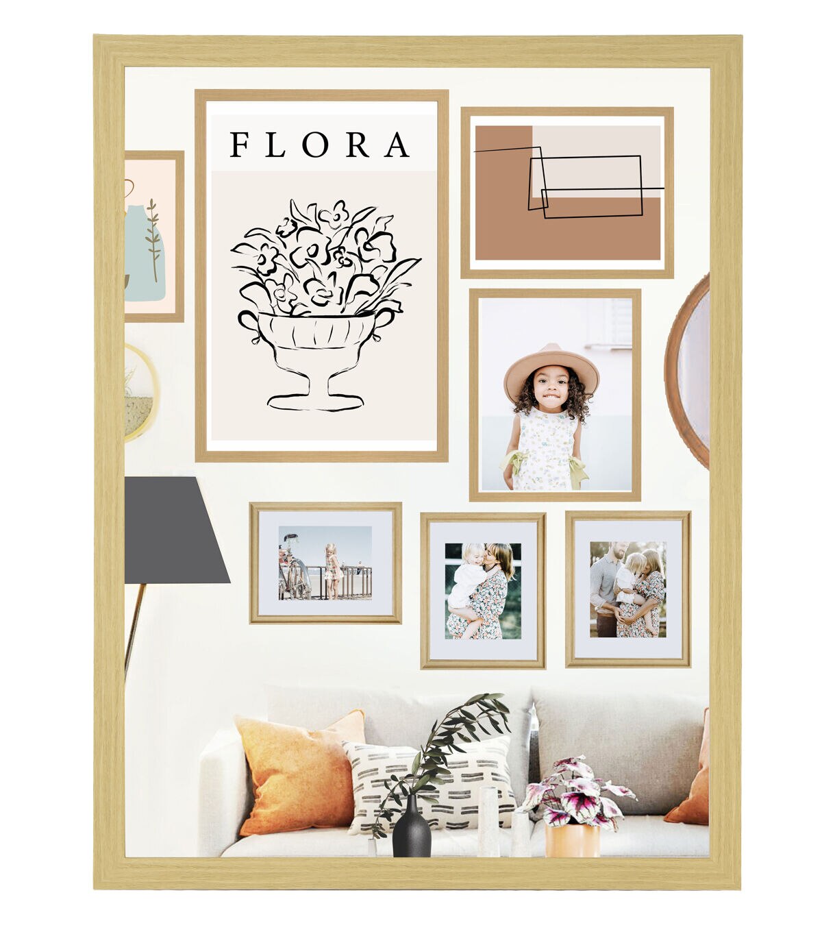 24 x 36 Natural Basic Linear Poster Frame by Place & Time