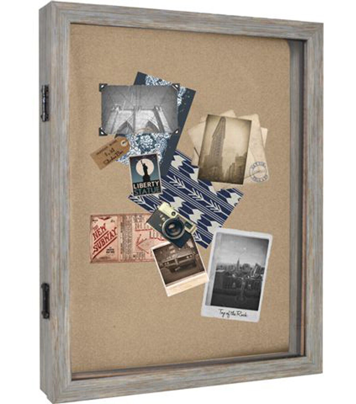 Enchante 11x14 Distressed Blue Molding Shadowbox Frame