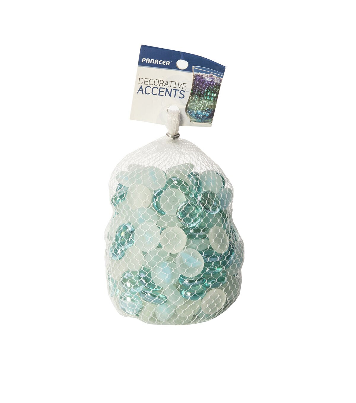 Panacea 42oz Aqua Mist Glass Gem Bowl Fillers