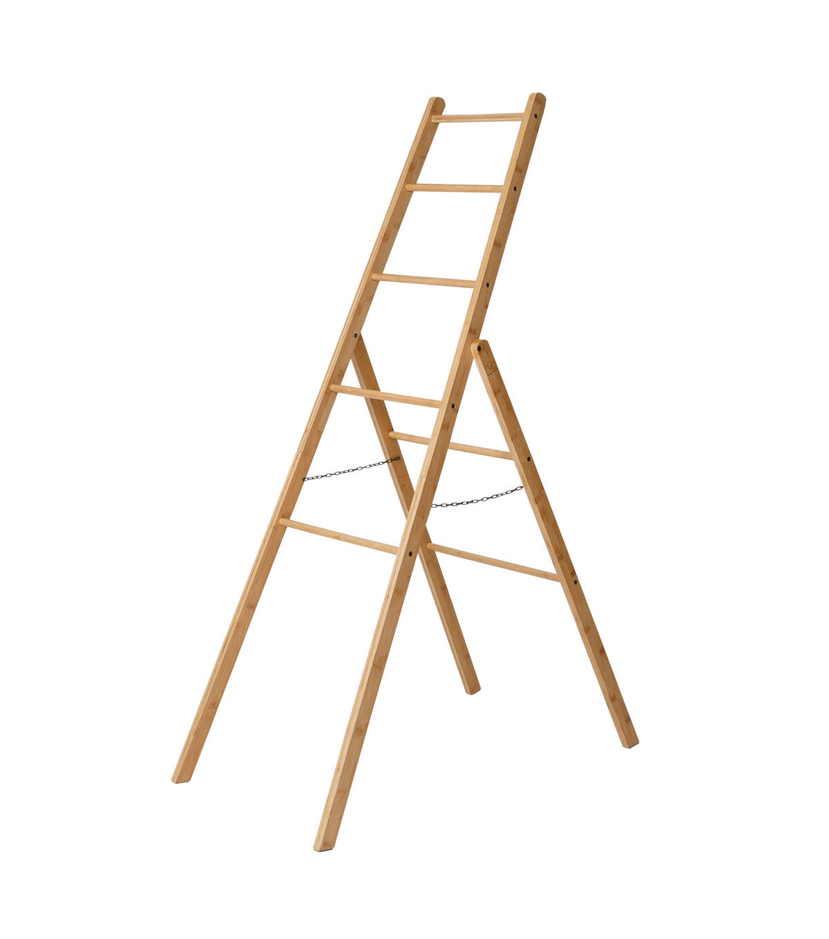 Honey Can Do 20.5 x 63 Natural Bamboo Folding Ladder Rack