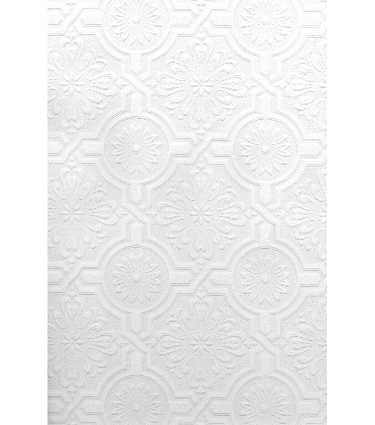 Wallpops Nazareth Ornate Tiles Paintable Wallpaper