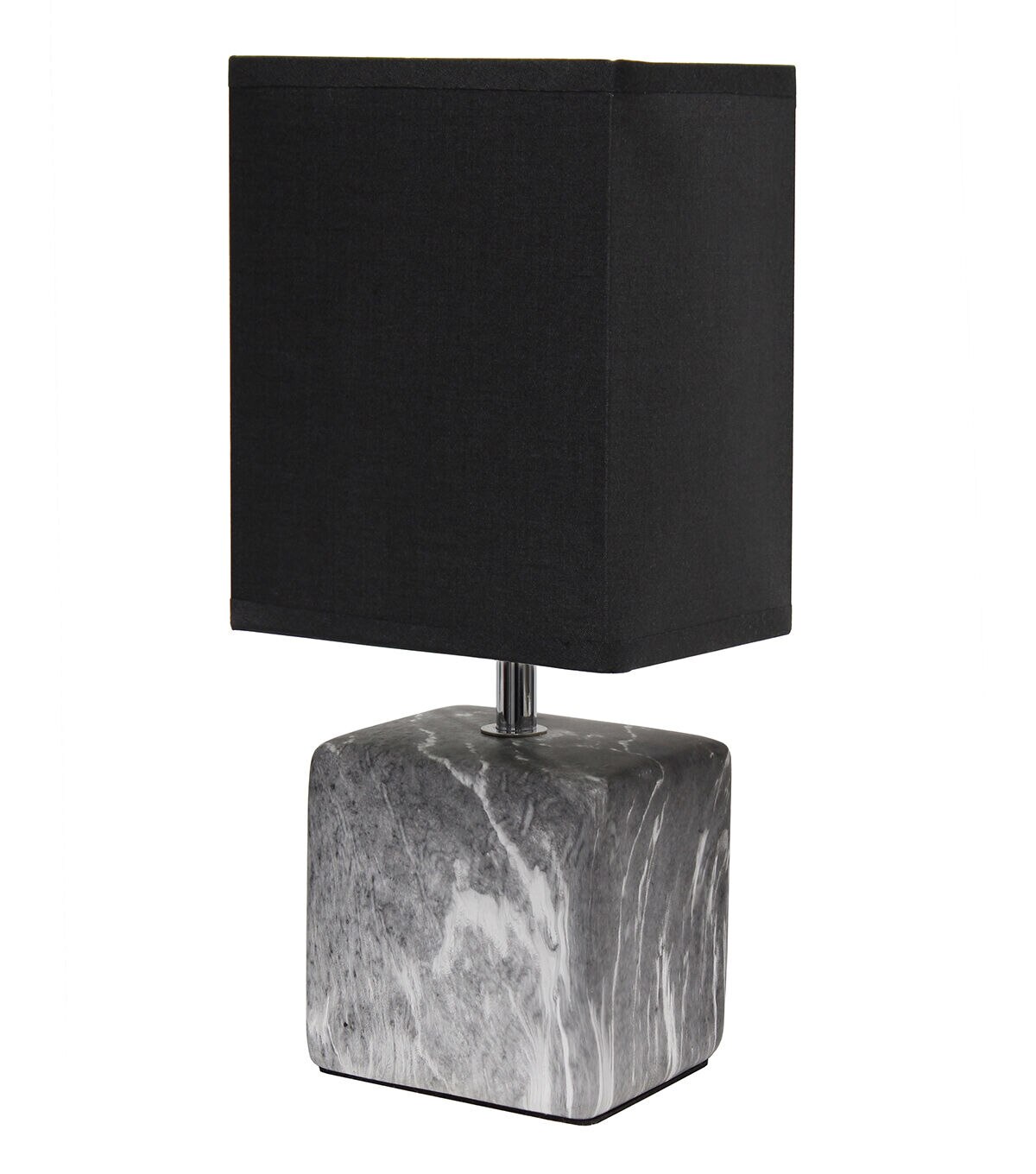 All The Rages Marbled Ceramic Table Lamp with Fabric Shade