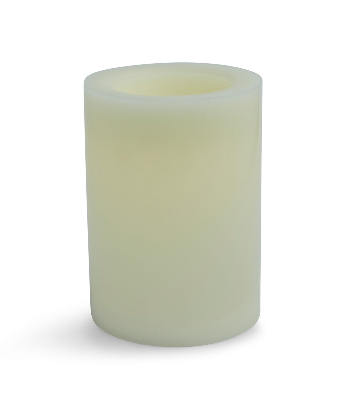 6 x 8 LED Cream Smooth Wax Pillar Candle by Hudson 43