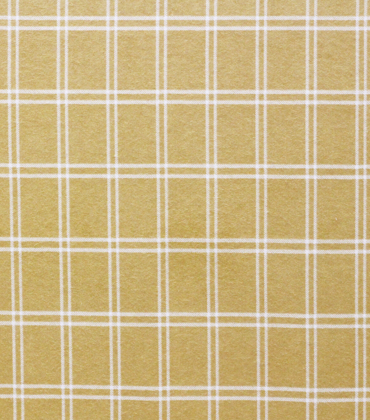 Super Snuggle Mustard Plaid Flannel Fabric