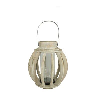 Northlight 15 Driftwood Pillar Candle Lantern