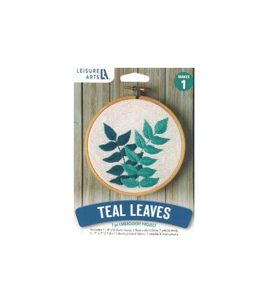Leisure Arts 4 Leaves Embroidery Kit