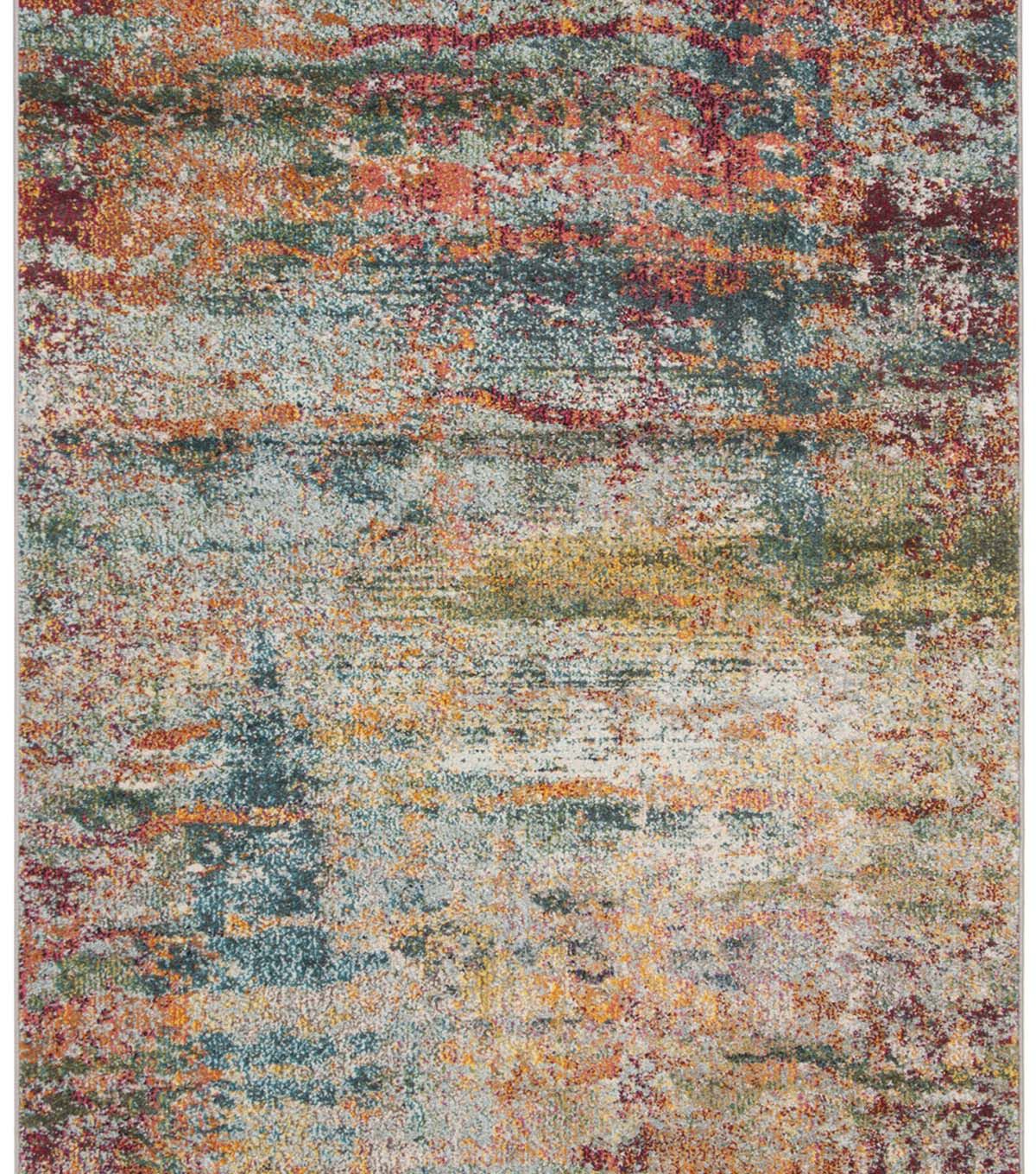 Safavieh Monaco 262 Teal / Orange 4' X 5'7 Sm. Rectangle