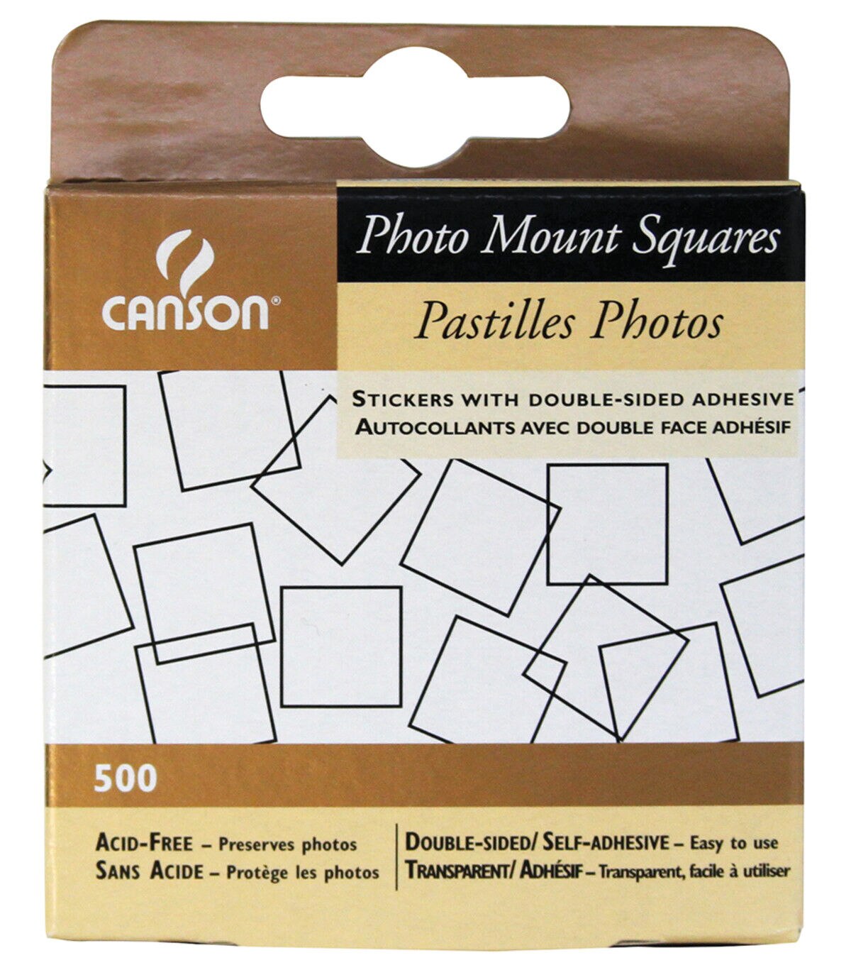 Canson 500pk Self Adhesive Photo Mount Squares