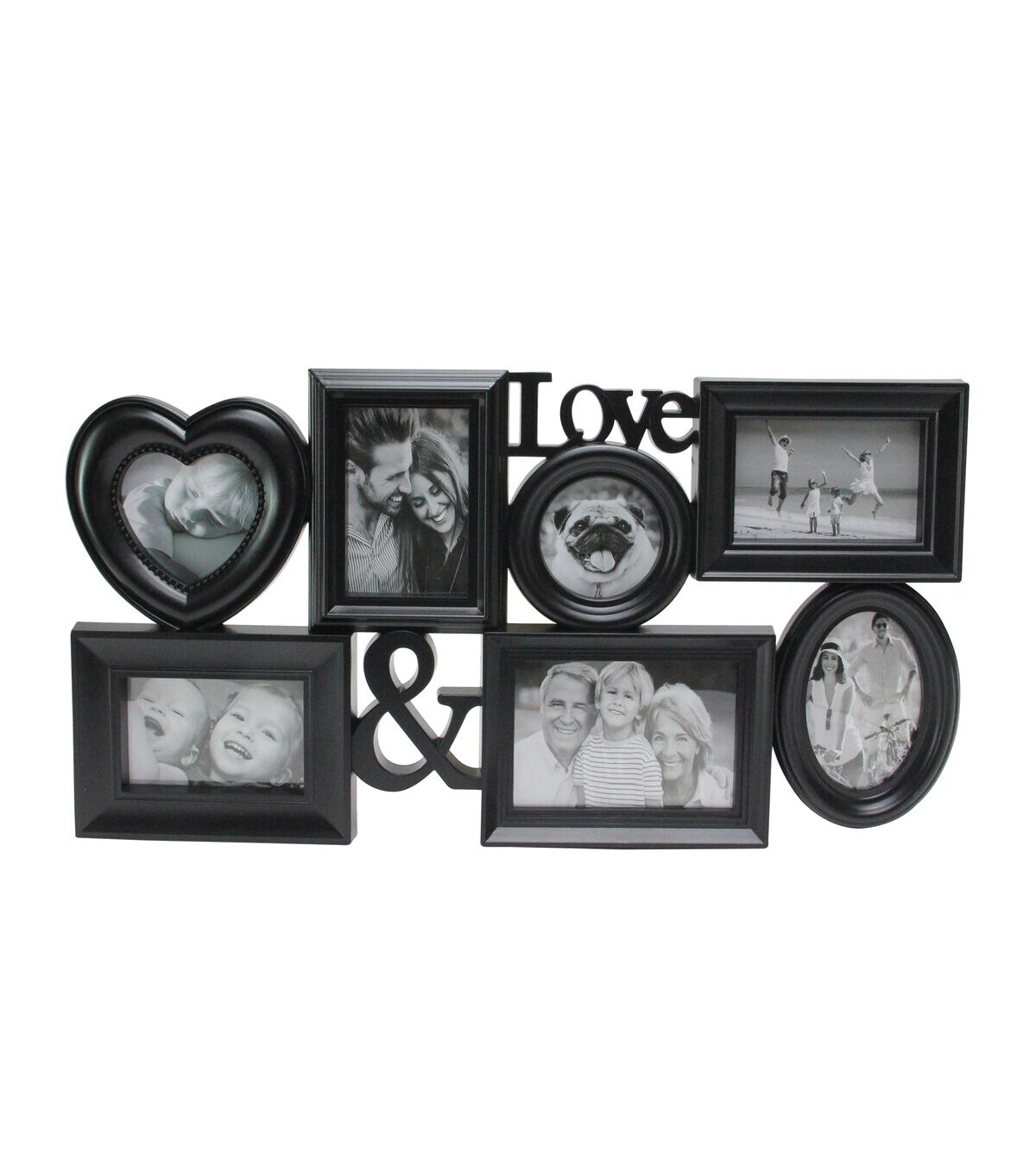 Northlight 27 Black Love & 5 Photo Collage Frame