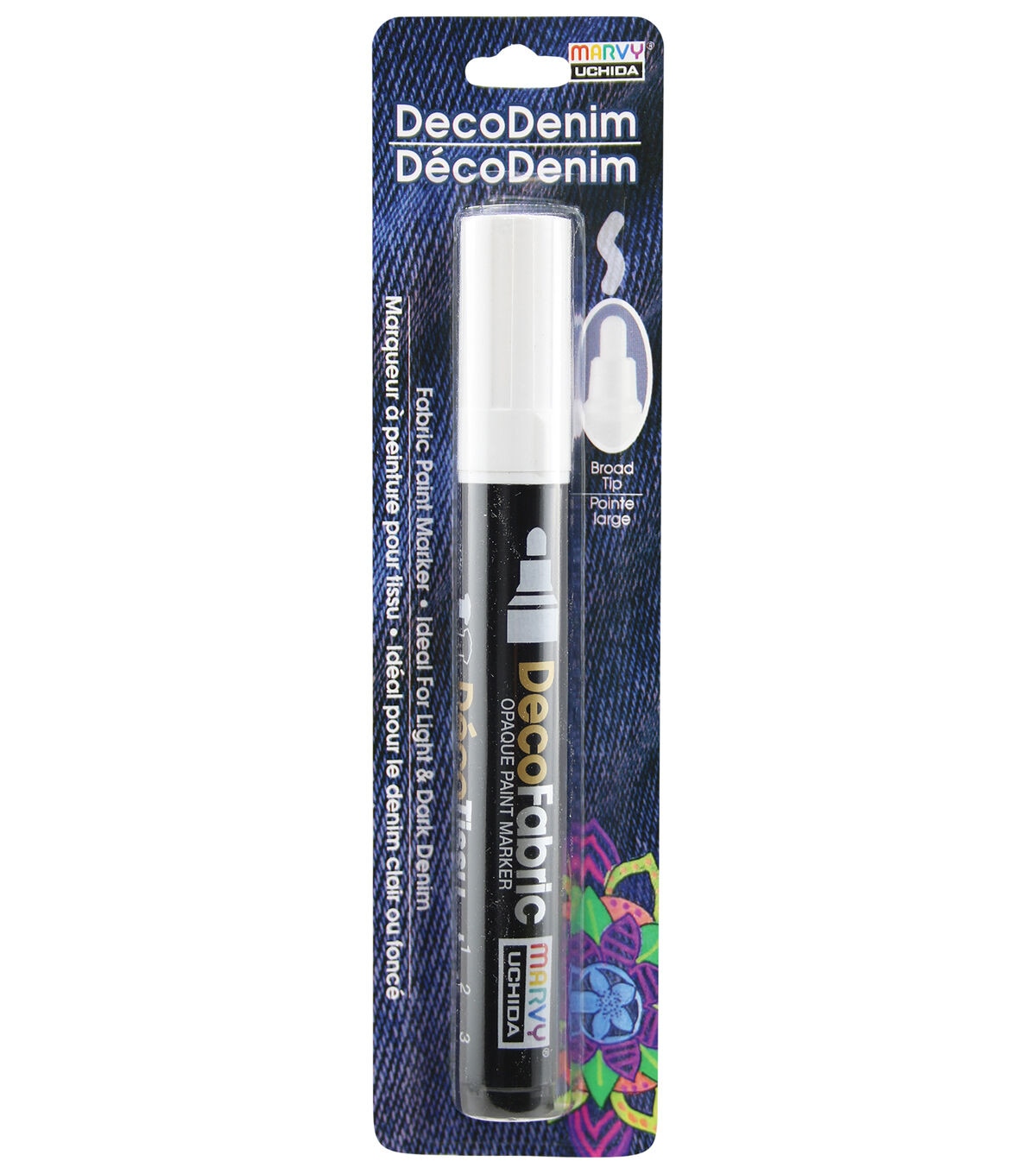 Marvy Uchida White Denim Pen