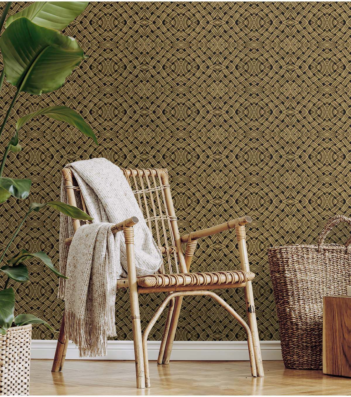 Tommy Bahama 20.5' x 18' Noir Offshore Peel & Stick Wallpaper