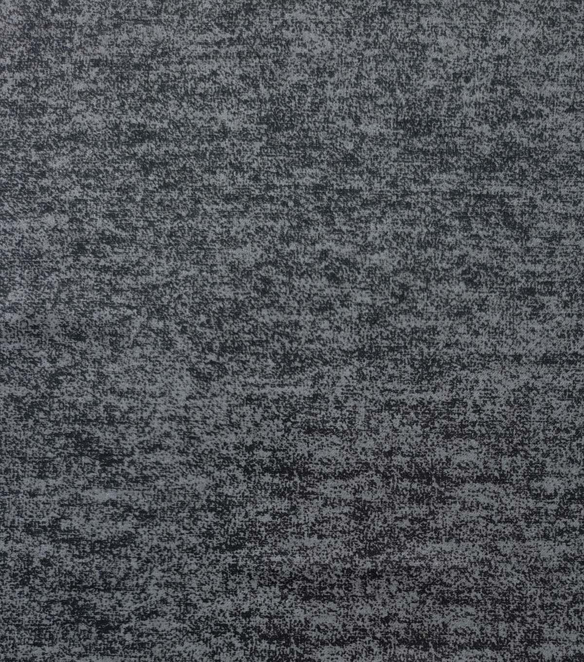 Black Heathered Luxe Flannel Fabric
