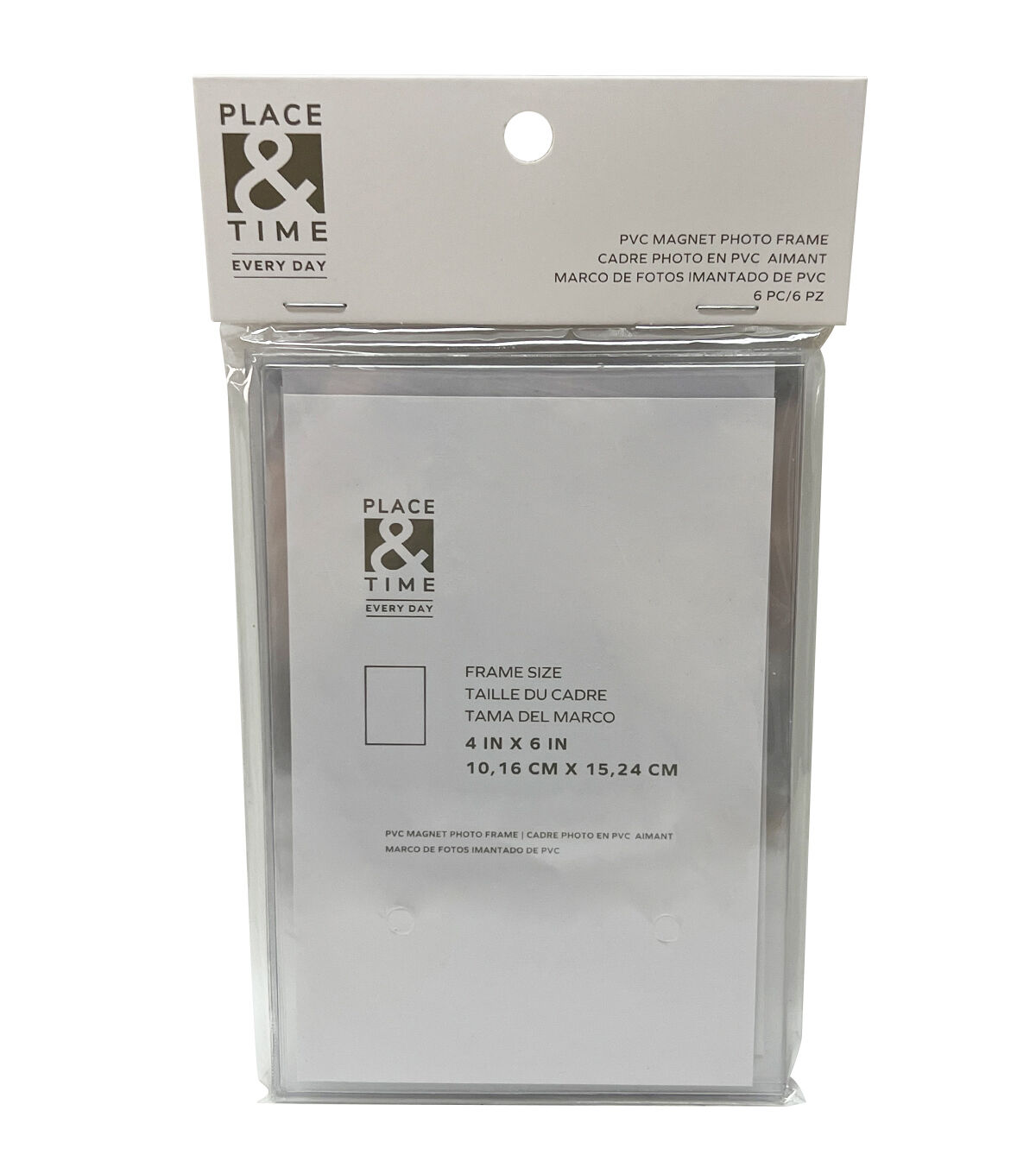 4 x 6 Acrylic Magnet Picture Frames 6pk by Place & Time