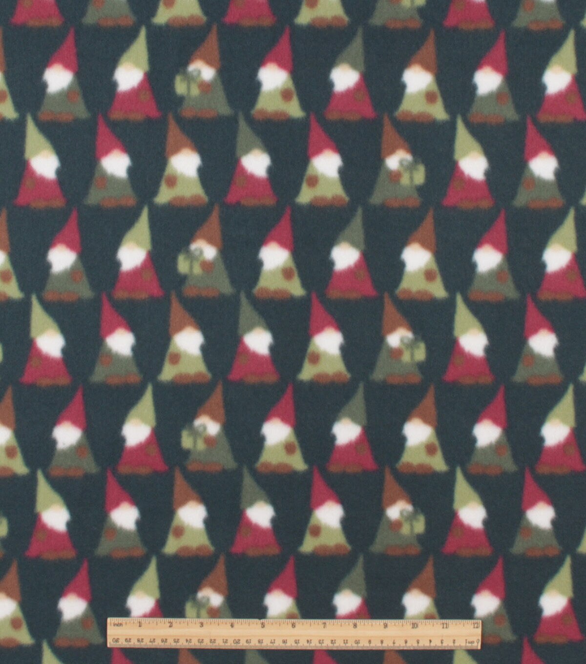 Green Linear Gnomes Blizzard Fleece