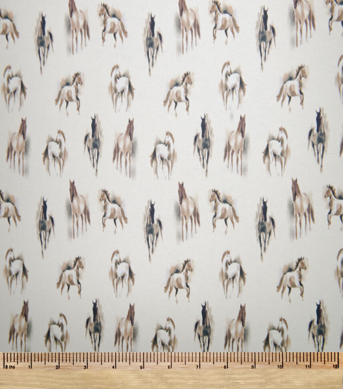 Horses Super Snuggle Flannel Fabric
