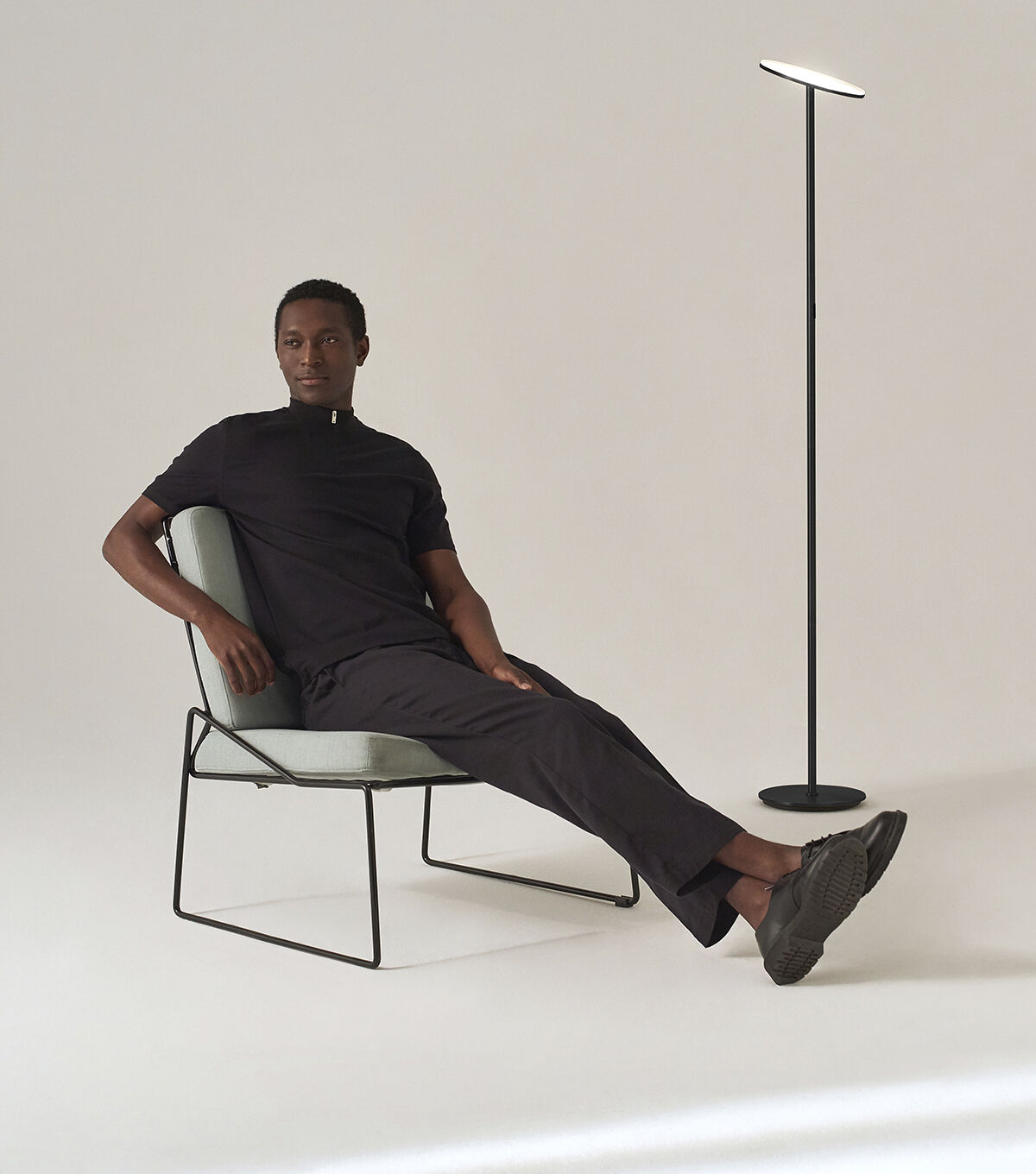 Brightech Sky LED Floor Lamp - Black